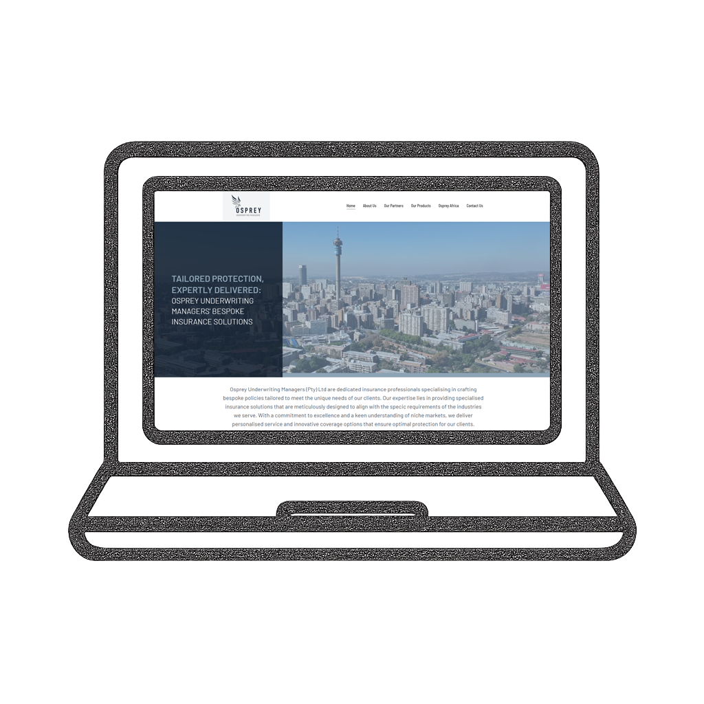 Preview of the Osprey Underwriting Managers website